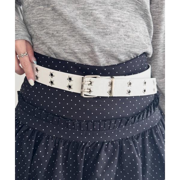 ベルト スターダブルハトメベルト レディース