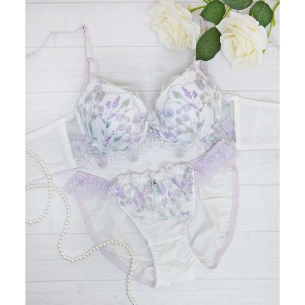 ブラジャー ショーツセット 「美谷間＆丸胸を叶える！ナチュ盛りメイクブラ♪」上下セット/A~D/脇高...