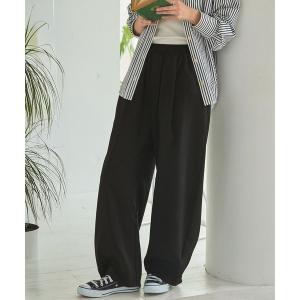 パンツ リネンタッチリラックス コクーンカーブ ワイドイージーパンツ「THE CRAFT CREW PRODUCTS」 レディース メンズ