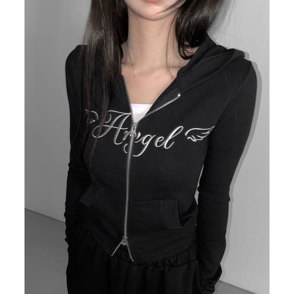 パーカー angelica hood zip-up レディース