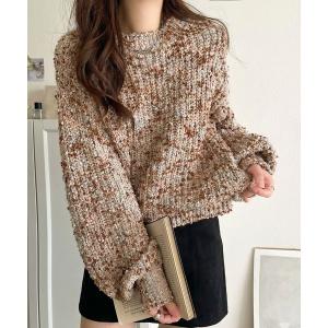 ニット セーター はじける彩りに、一目惚れ。カラフルネップヤーンニット（長袖） レディース｜ZOZOTOWN Yahoo!店