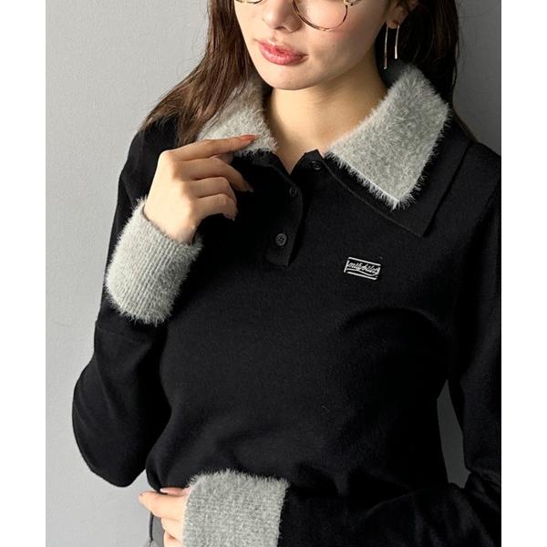 ポロシャツ ポロ 「mily bilet」上品とカジュアルを叶える、大人コーデが即完成。ファー使いダ...