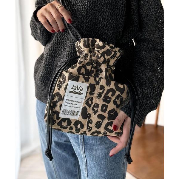 ショルダーバッグ バッグ 「JaVaジャバ コラボ」秋冬のマストハブ！2WAYミニ巾着コーデュロイシ...