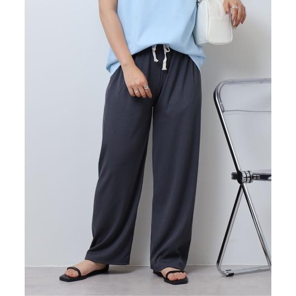 スマホショルダー ワイドパンツ パンツ je crois soi テレコ　リラックスワイドパンツ　イ...