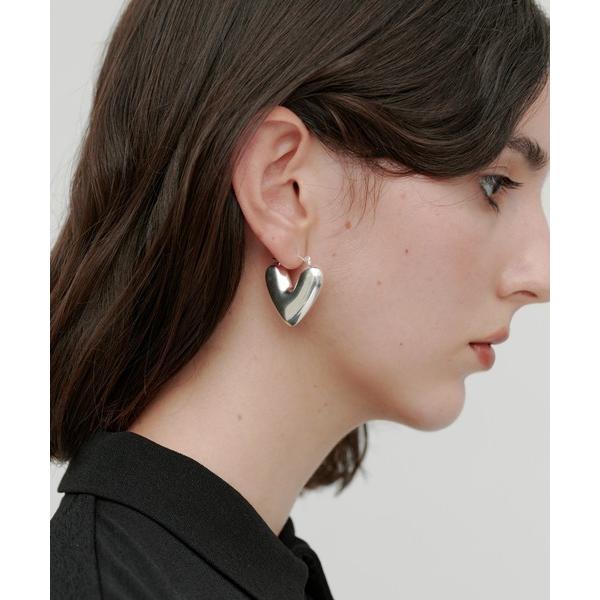 ピアス 「kiehtova」round heart hoop pierce/ラウンドハート フープピ...