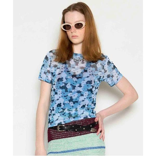 tシャツ 「PISCESS×MAISON SPECIAL」Flower Camo Mesh Shee...
