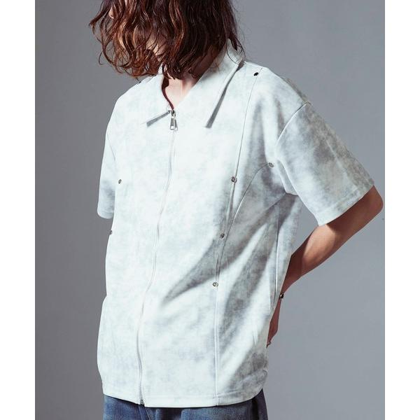 ポロシャツ zip-up polo shirt/ジップアップポロシャツ メンズ レディース