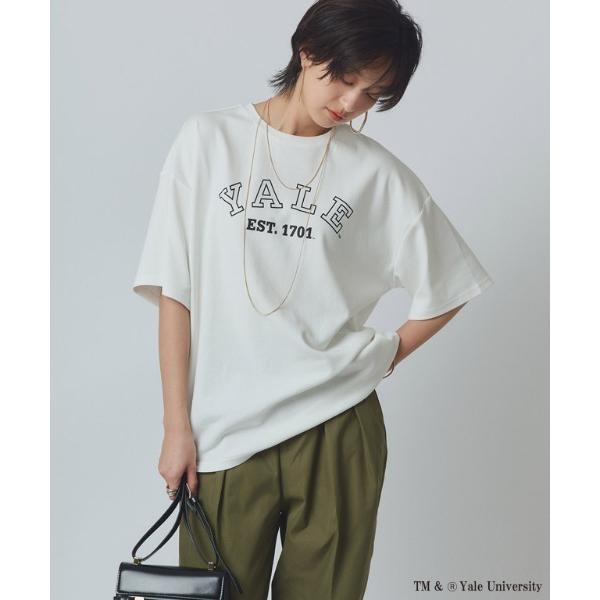 tシャツ 別注YALEロゴオーバーTシャツ レディース