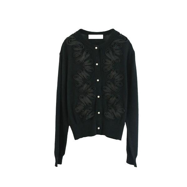 カーディガン code embroidery cardigan レディース