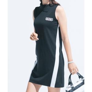 「CPG GOLF」 ニットワンピース LARGE ブラック レディース