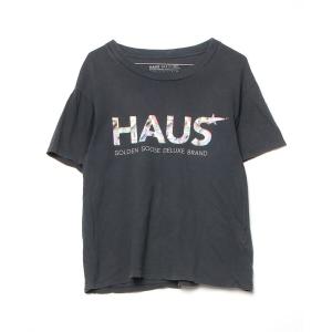 「HAUS GOLDEN GOOSE DELUXE BRAND」 半袖Tシャツ X-SMALL グレー レディース
