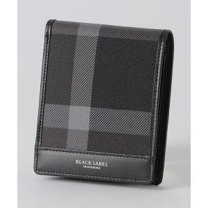 財布 トーナルクレストブリッジチェックコインウォレット メンズ