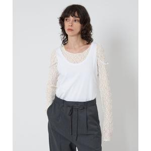 tシャツ 「ASTRAET」レース ロングスリーブカットソー レディース