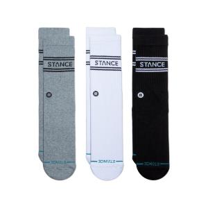 靴下 「STANCE/スタンス」レディースロゴソックス3足セット/ ギフトにも最適！ /  BASIC 3 PACK CREW レディース