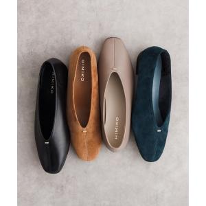 パンプス 「HIMIKO」「撥水」メタルフラットパンプス/651326