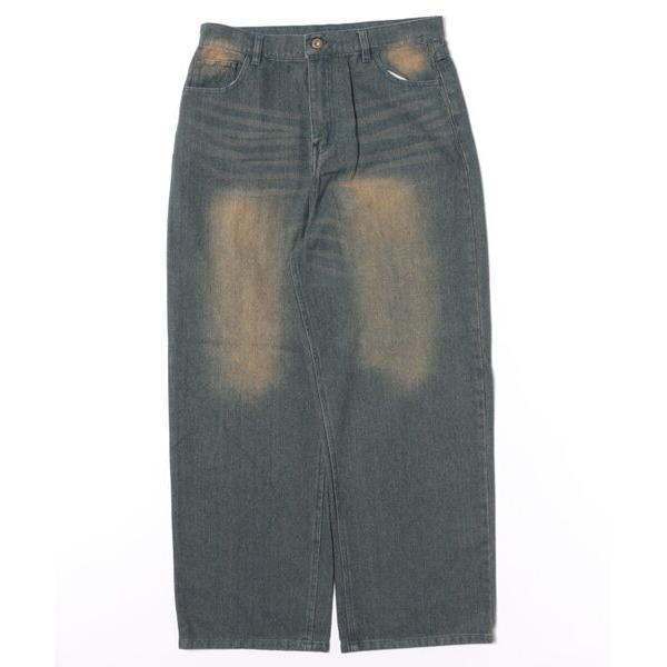 ジーンズ 「CONTACT」オーバーダイ・ブラストワイドデニム wit-703 メンズ レディース