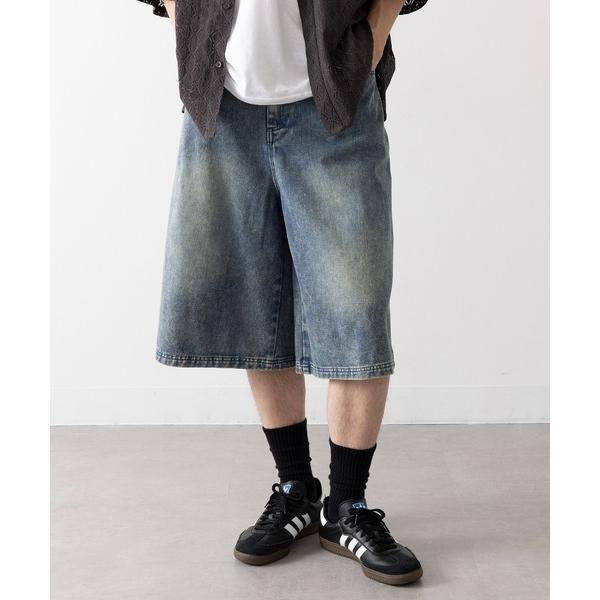 ジーンズ 「CONTACT」オーバーダイ・ブラストデニムバギーパンツ wit-702 メンズ レディ...