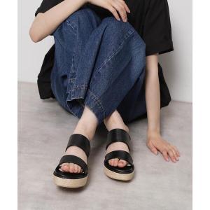 厚底 サンダル 夏 ミュール ラメラインウェッジミュール レディース