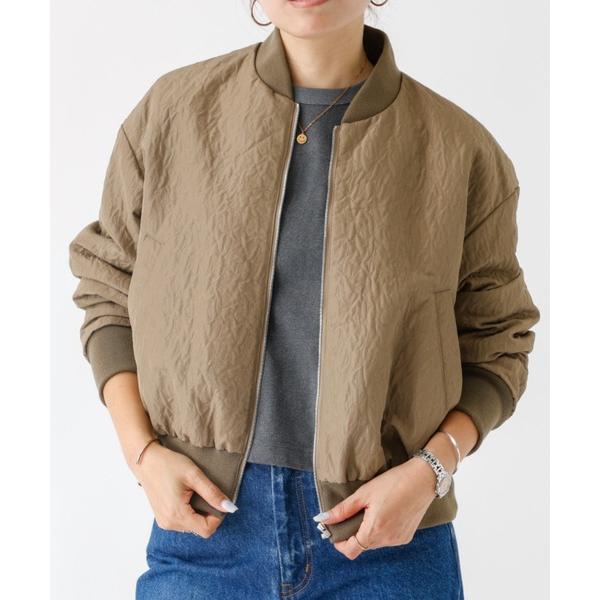 ブルゾン アウター フクレコンパクトブルゾン レディース