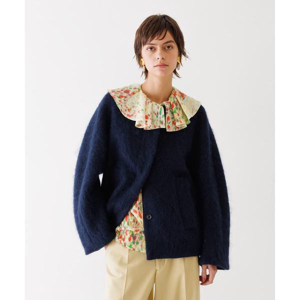 ステンカラーコート コート シャギーコート レディース