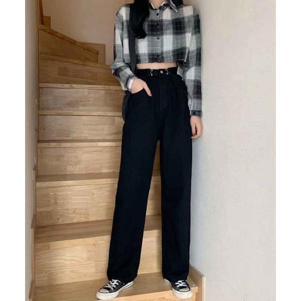 ジーンズ デニム デニムパンツ ルーズシルエットがこなれ感を演出するハイウエストワイドパンツ レディ...