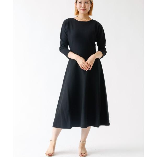 ワンピース ドルマンスリーブニットワンピース