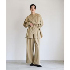 セットアップ 「Et」Cut-out Georgette Blouse Pants Set レディース