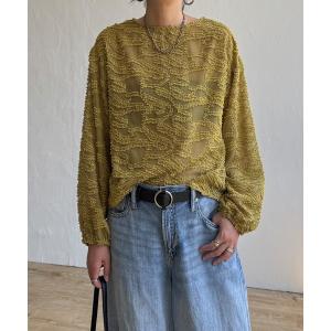 ブラウス シャツ シアージャカードブラウス レディース