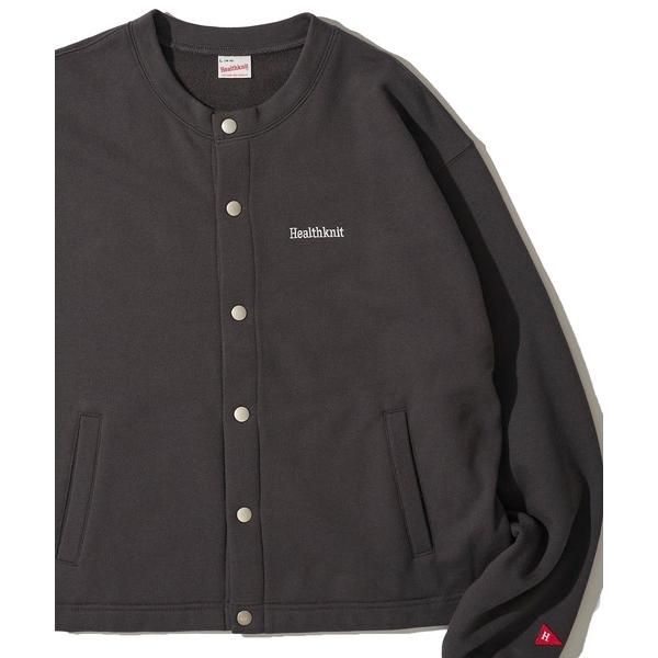 カーディガン 「Healthknit」Classic Sweat Crew cardigan L/S...