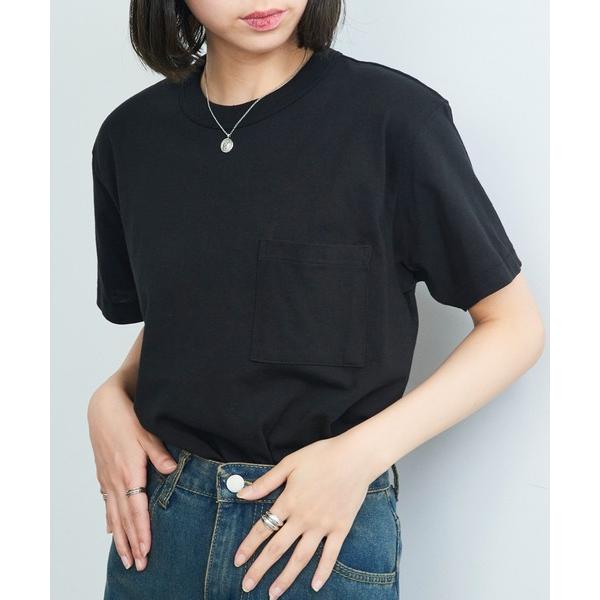tシャツ 「Cross＆Stitch」マックスウエイトバインダーネックポケットTシャツ OE1119...