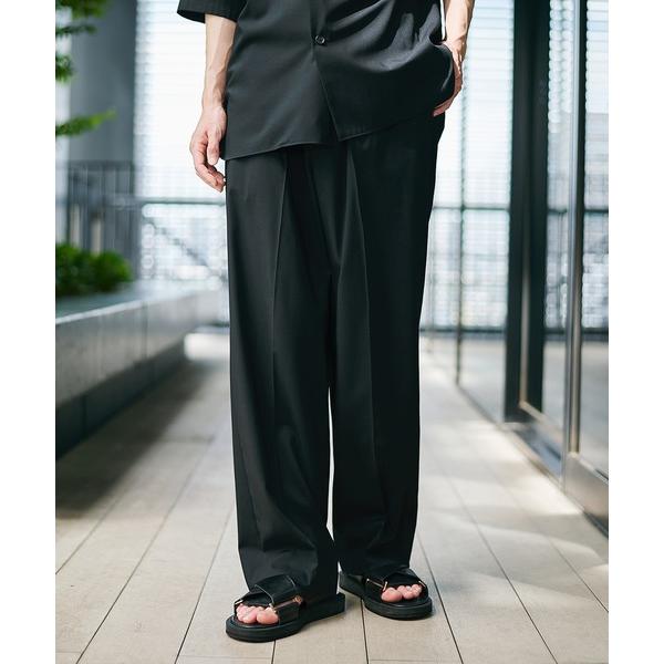 ワイドパンツ スラックス 「STUDIOUS」COOL WOOL WIDE SLACKS / 涼しい...