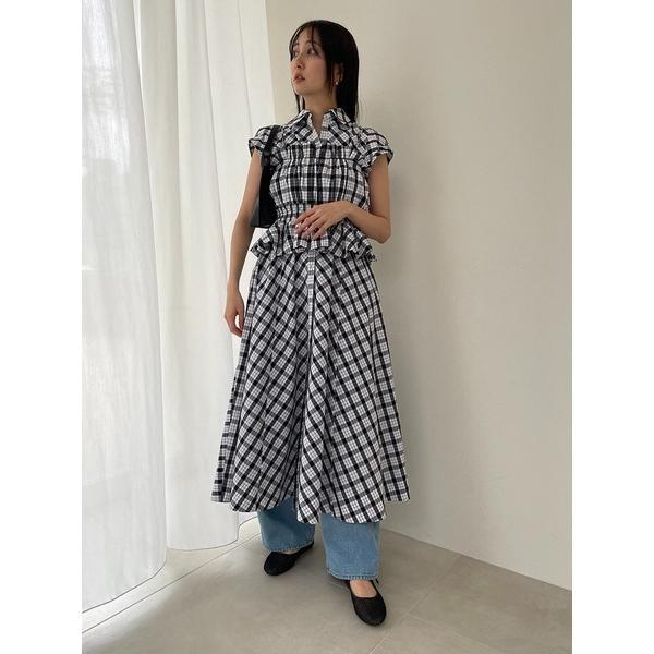 「SNIDEL」 半袖ワンピース 0 ブラック レディース