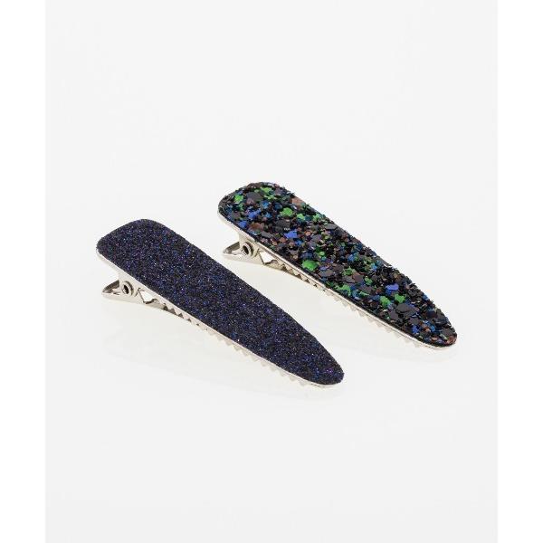 ヘアピン 4色 ラメ パッチン ヘアピン