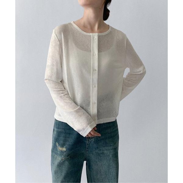 カーディガン 「on:nue」「選べる8色展開」 「接触冷感」 接触冷感シアーカーディガン レディー...