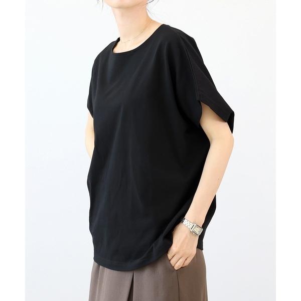 tシャツ バスクボートネックドルマンプルオーバー レディース