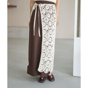 スカート 夏 クロシェラップオーバースカート 5...の商品画像