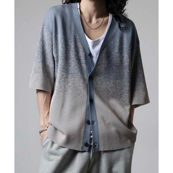 カーディガン WS select 接触冷感 5分袖Vネックサマーニットカーディガン メンズ レディー...