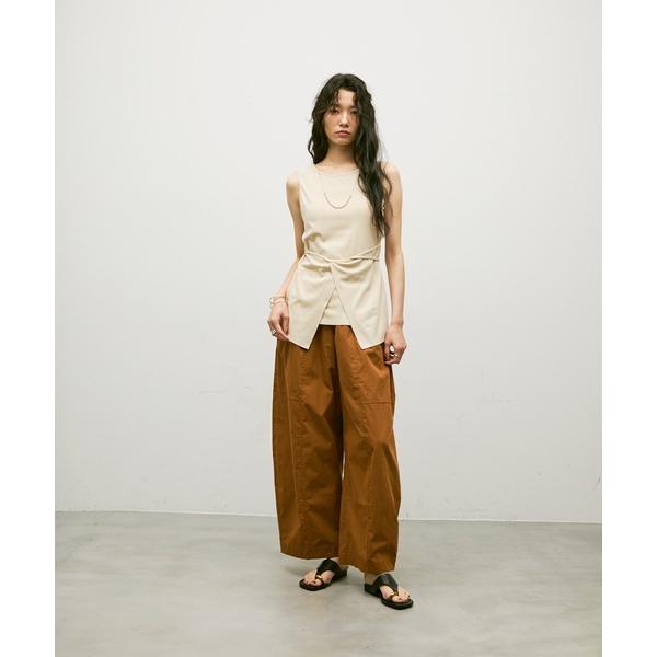 パンツ Easy waist barrel pants / イージーウエストバレルパンツ レディース