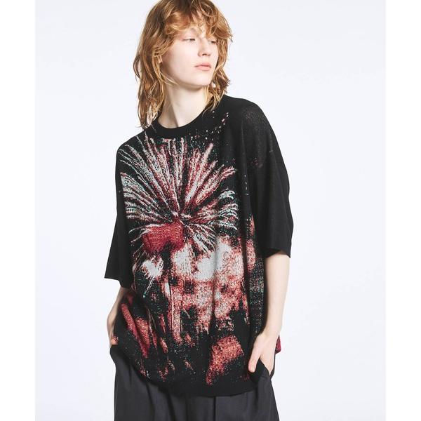 セーター ニット 「UNISEX」Prime-Over HANABI Short Sleeve Cr...