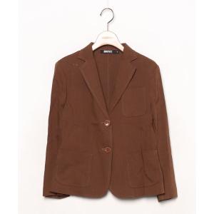 「DKNY DONNA KARAN NEW YORK」 テーラードジャケット 4 ブラウン レディース