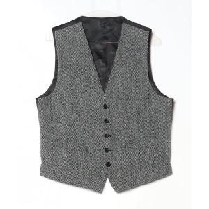 「HARRIS TWEED」 ベスト M グレー メンズ