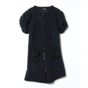 「FENDI」 ニットワンピース 44 ネイビー レディース