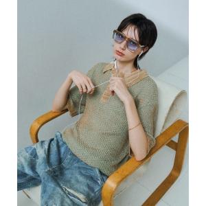 ポロシャツ Multi Color Jacquard Knit Polo / マルチカラージャガードニットポロ メンズ