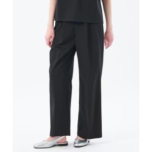 パンツ サマーサッカータックワイドパンツ レディース