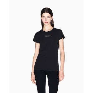 tシャツ 「A|X アルマーニ エクスチェンジ」「ZOZO限定」AXロゴ 半袖クルーネックTシャツ/SLIM レディース