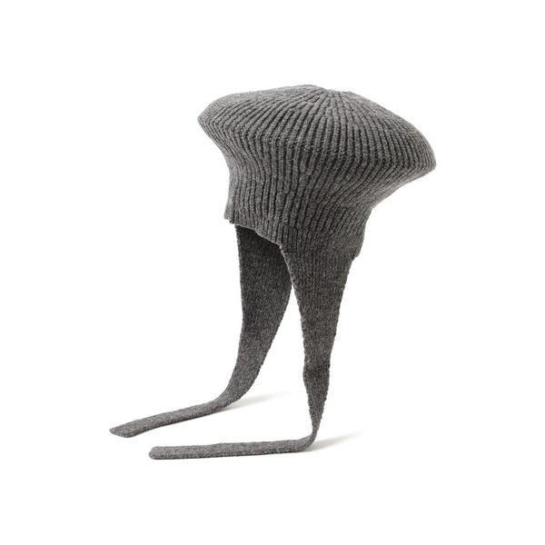 帽子 ベレー帽 HICOSAKA / Ear Flap Integration Knit Beret...