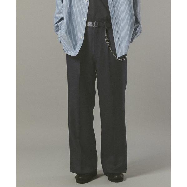 スラックス センタープレス/バギーワイドフレアパンツ メンズ