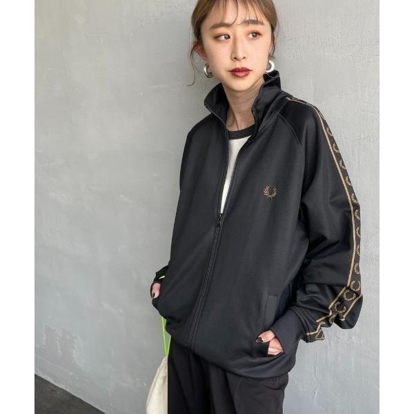 ジャージ 「FRED PERRY/フレッドペリー」 コントラストテープ トラックジャケット レディー...
