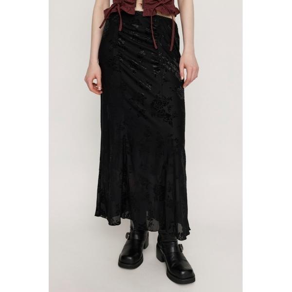 スカート SHEER FLOWER FLARE SK シアー フラワー フレアスカート 夏服 秋服