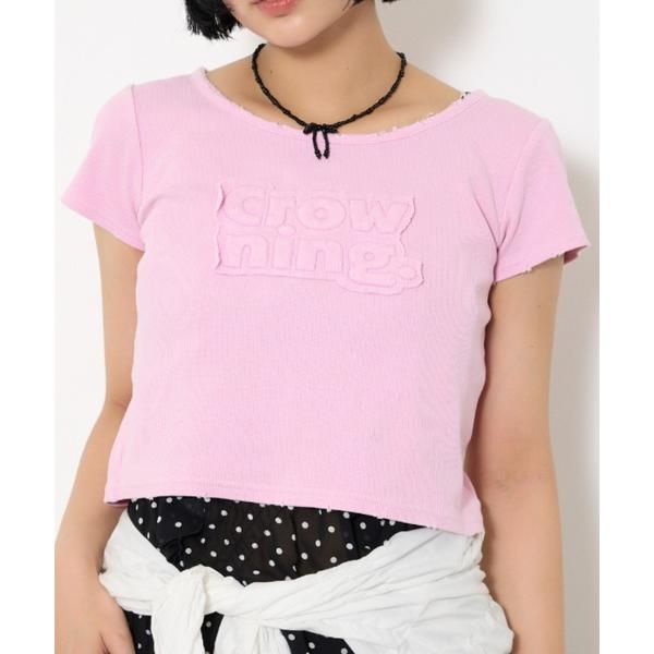 tシャツ FRONT PATCH RIB T/SH フロントパッチ リブ Tシャツ 半袖 夏服 レデ...